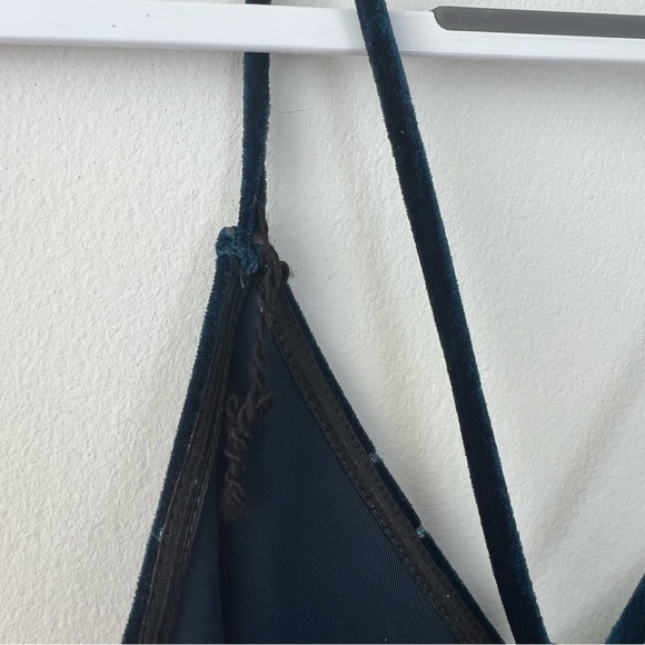 Vintage Jump Velvet Navy Blue Maxi Dress - Picture 3 of 8